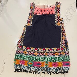 Akemi and Kin Sleeveless Dress with Pom Pom Hem size xs